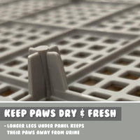 Thumbnail for PS KOREA Grey Dog Pet Potty Tray Training Toilet Detachable Wall T2