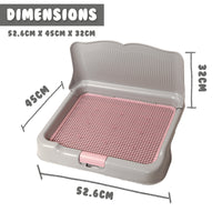 Thumbnail for PS KOREA Grey Dog Pet Potty Tray Training Toilet Detachable Wall T2