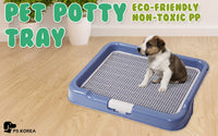 Thumbnail for PS KOREA Blue Dog Pet Potty Tray Training Toilet Portable T3