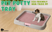 Thumbnail for PS KOREA Grey Dog Pet Potty Tray Training Toilet Portable T3