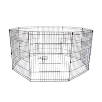 Thumbnail for Paw Mate Pet Playpen 8 Panel 24in Foldable Dog Exercise Enclosure Fence Cage