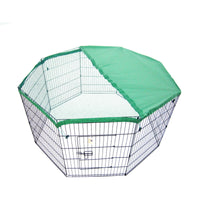 Thumbnail for Paw Mate Pet Playpen 8 Panel 24in Foldable Dog Cage + Cover