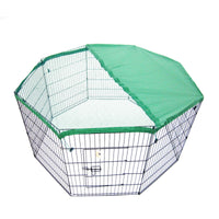 Thumbnail for Paw Mate Pet Playpen 8 Panel 30in Foldable Dog Cage + Cover
