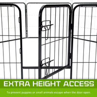 Thumbnail for Paw Mate Pet Playpen Heavy Duty 31in 8 Panel Foldable Dog Exercise Enclosure Fence Cage