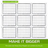 Thumbnail for Paw Mate Pet Playpen Heavy Duty 31in 8 Panel Foldable Dog Exercise Enclosure Fence Cage