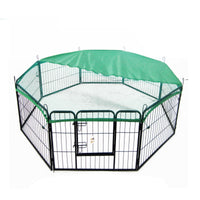 Thumbnail for Paw Mate Pet Playpen Heavy Duty 31in 8 Panel Foldable Dog Cage + Cover