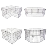 Thumbnail for Paw Mate Pet Playpen 8 Panel 36in Foldable Dog Exercise Enclosure Fence Cage