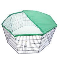 Thumbnail for Paw Mate Pet Playpen 8 Panel 42in Foldable Dog Cage + Cover
