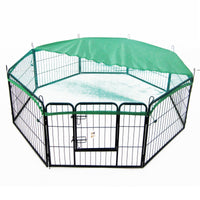 Thumbnail for Paw Mate Green Net Cover for Pet Playpen 32in Dog Exercise Enclosure Fence Cage