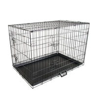 Thumbnail for Paw Mate Wire Dog Cage Foldable Crate Kennel 48in with Tray