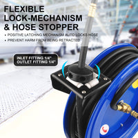 Thumbnail for Dynamic Power Air Hose Reel Automotive Industrial 15m Retractable Rewind