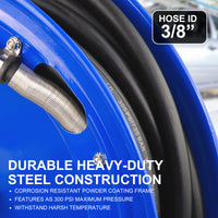 Thumbnail for Dynamic Power Air Hose Reel Automotive Industrial 15m Retractable Rewind