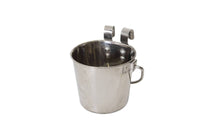 Thumbnail for YES4PETS 946ml Stainless Steel Pet Parrot Feeder Dog Cat Bowl Water Bowls Flat Sided Bucket with Riveted Hooks