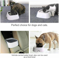 Thumbnail for YES4PETS 1 x Medium Pet No Spill Feeder Bowl Dog Cat Puppy slow food Interactive Dish Dispenser