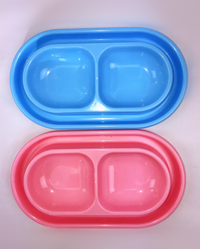 Thumbnail for YES4PETS 2 x Large Anti-Ant Pet Plastic Rabbit Dog Feeding Bowls Cat Rabbit Guinea Pig Feeder