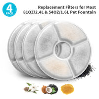 Thumbnail for YES4PETS 8 x Pet Dog Cat Fountain Filter Replacement Activated Carbon Ion Exchange Resin Triple Filtration System Automatic Water Dispenser Compatible