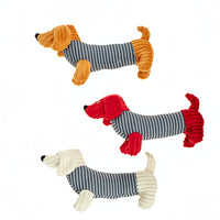 Thumbnail for 2 x Pet Puppy Dog Toy Play Animal Plush Toy Soft Squeaky Sausage Dog 35cm Toy