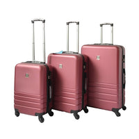 Thumbnail for YES4HOMES ABS Luggage Suitcase Set 3 Code Lock Travel Carry  Bag Trolley Maroon 50/60/70