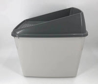 Thumbnail for YES4PETS XL Top Entry Cat Litter Box No Mess Large Enclosed Covered Kitty Tray