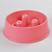 Thumbnail for YES4PETS 1 x XL Pet Anti Gulp Feeder Bowl Dog Cat Puppy slow food Interactive Dish Pink