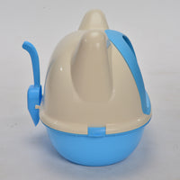 Thumbnail for YES4PETS Medium Hooded Cat Toilet Litter Box Tray House With Scoop Blue