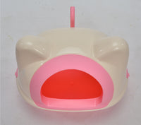 Thumbnail for YES4PETS Medium Hooded Cat Toilet Litter Box Tray House With Scoop Pink