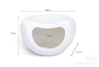 Thumbnail for YES4PETS Cat Kitten Bed Cave Small Dog House Kennel Plastic Pet Pod Bedding Igloo White