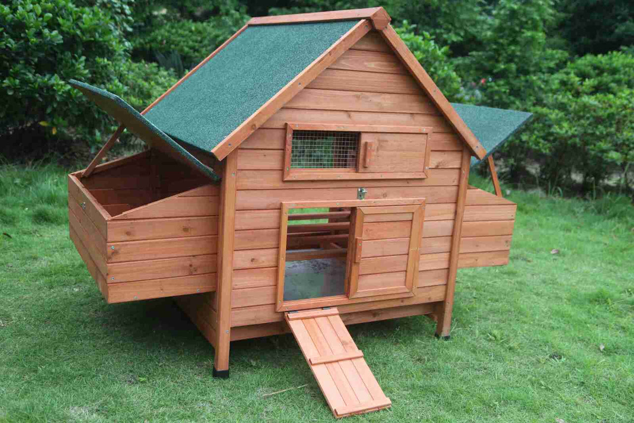 YES4PETS XL Chicken Coop Rabbit Hutch Cage Hen Chook House