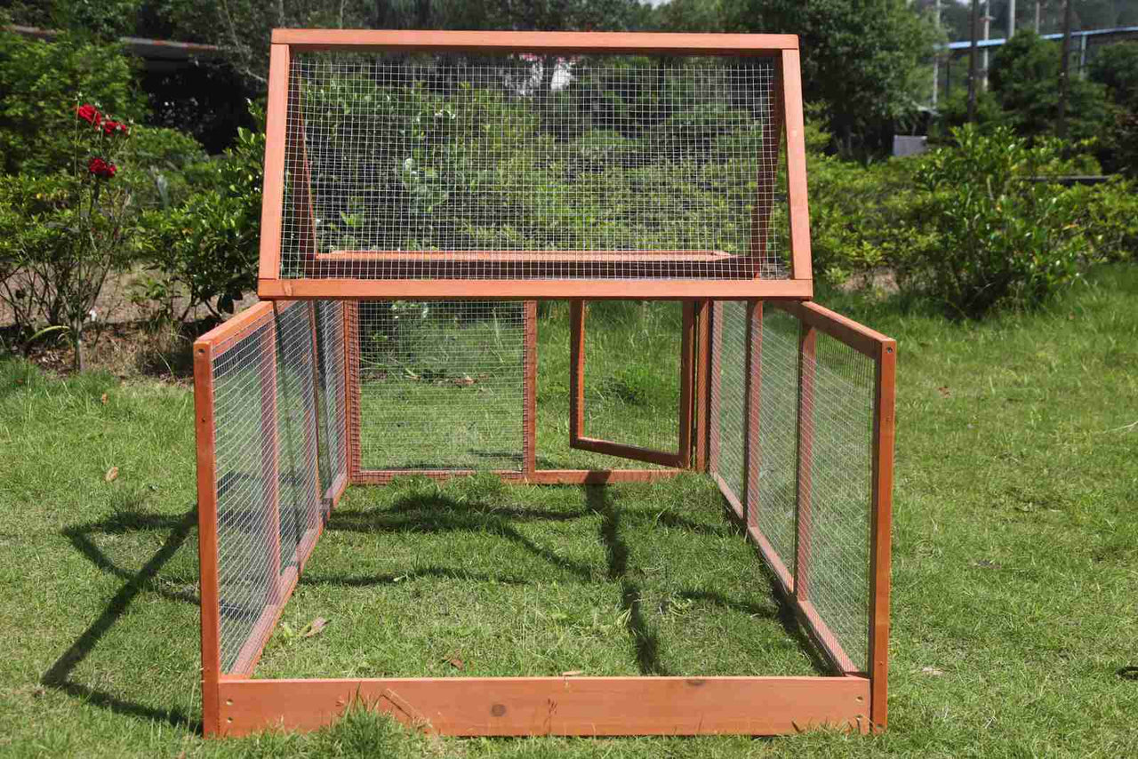 YES4PETS Large Chicken Coop Run Guinea Pig Cage Villa Extension Rabbit Hutch House Pen