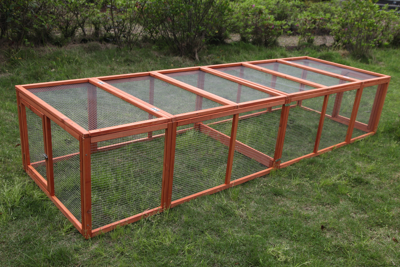 YES4PETS 290 cm XL Chicken Coop Run Guinea Pig Cage Villa Extension Rabbit Hutch Cat Kitten House Pen