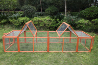 Thumbnail for YES4PETS 290 cm XL Chicken Coop Run Guinea Pig Cage Villa Extension Rabbit Hutch Cat Kitten House Pen