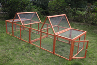 Thumbnail for YES4PETS 290 cm XL Chicken Coop Run Guinea Pig Cage Villa Extension Rabbit Hutch Cat Kitten House Pen