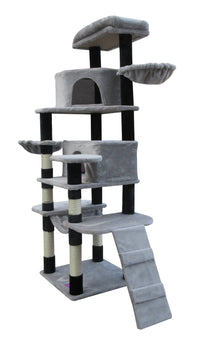 Thumbnail for YES4PETS 161 cm Cat Scratching Post Tree Scratcher Pole-Little Grey