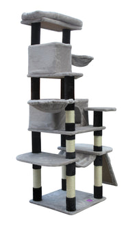 Thumbnail for YES4PETS 161 cm Cat Scratching Post Tree Scratcher Pole-Little Grey