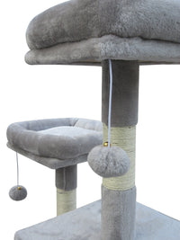 Thumbnail for YES4PETS Large Cat Scratching Post Tree Scratcher Pole-Little Grey