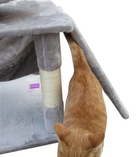 Thumbnail for YES4PETS Large Cat Scratching Post Tree Scratcher Pole-Little Grey