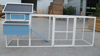 Thumbnail for YES4PETS 371 cm Blue XXL Chicken Coop Rabbit Guinea Pig Hutch Ferret Hen Cat Kitten House