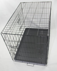 Thumbnail for YES4PETS 24' Portable Foldable Dog Cat Rabbit Collapsible Crate Pet Cage with Cover