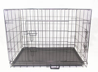 Thumbnail for YES4PETS 48' Portable Foldable Dog Cat Rabbit Collapsible Crate Pet Cage with Cover Mat Blue