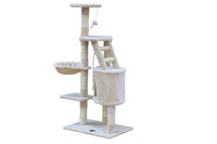 Thumbnail for YES4PETS 120 cm Multi level Cat Kitten Scratching Post Tree-Beige