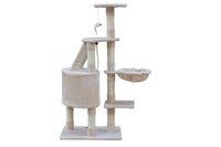 Thumbnail for YES4PETS 120 cm Multi level Cat Kitten Scratching Post Tree-Beige