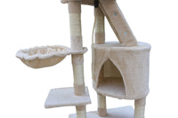 Thumbnail for YES4PETS 120 cm Multi level Cat Kitten Scratching Post Tree-Beige