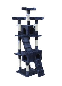 Thumbnail for YES4PETS 170cm Cat Scratching Post Tree Post House Tower with Ladder Furniture Grey