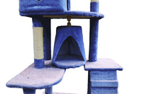 Thumbnail for YES4PETS 193cm Cat Scratching Tree Post Sisal Pole Scratching Post Scratcher Tower Condo Blue