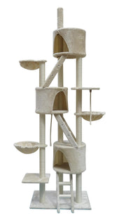 Thumbnail for YES4PETS 244 cm XL Multi Level Cat Scratching Post Tree Scratcher Pole- Beige