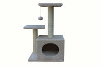 Thumbnail for YES4PETS 71cm Beige Cat Scratching Tree Scratcher Post Pole Furniture Gym House