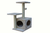 Thumbnail for YES4PETS 71cm Beige Cat Scratching Tree Scratcher Post Pole Furniture Gym House