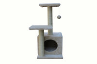 Thumbnail for YES4PETS 71cm Beige Cat Scratching Tree Scratcher Post Pole Furniture Gym House