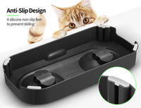 Thumbnail for YES4PETS Stainless Steel Pet Bowl Water Bowls Portable Anti Slip Skid Feeder Dog Rabbit Cat