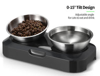 Thumbnail for YES4PETS Stainless Steel Pet Bowl Water Bowls Portable Anti Slip Skid Feeder Dog Rabbit Cat